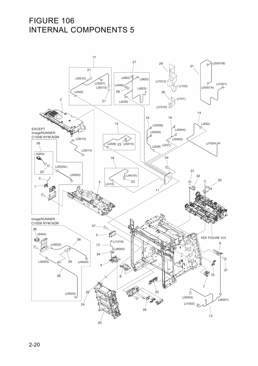 Canon imageRUNNER-iR C2110F 2110N 1028iF 1028i 1028 1021iF 1021i 1021 Parts Manual-6